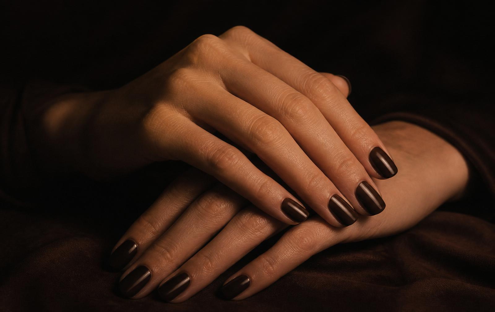 Detail eines eleganten Nagellooks als Inspiration